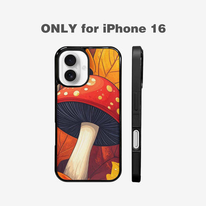 iPhone 16 Case — Bold Autumn Mushroom Bold Autumn Mushroom, Personalized Phone Case