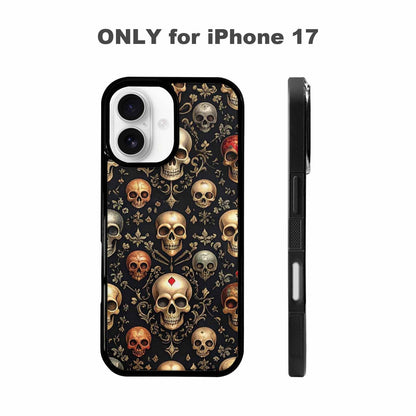 iPhone 17 Case — Skull Dark Art Gothic Print Gothic, Personalized Phone Case