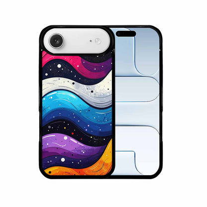 iPhone 17 Air Case — Glossy Winter Wave Seamless Cartoon Cute, Customized Protective Case