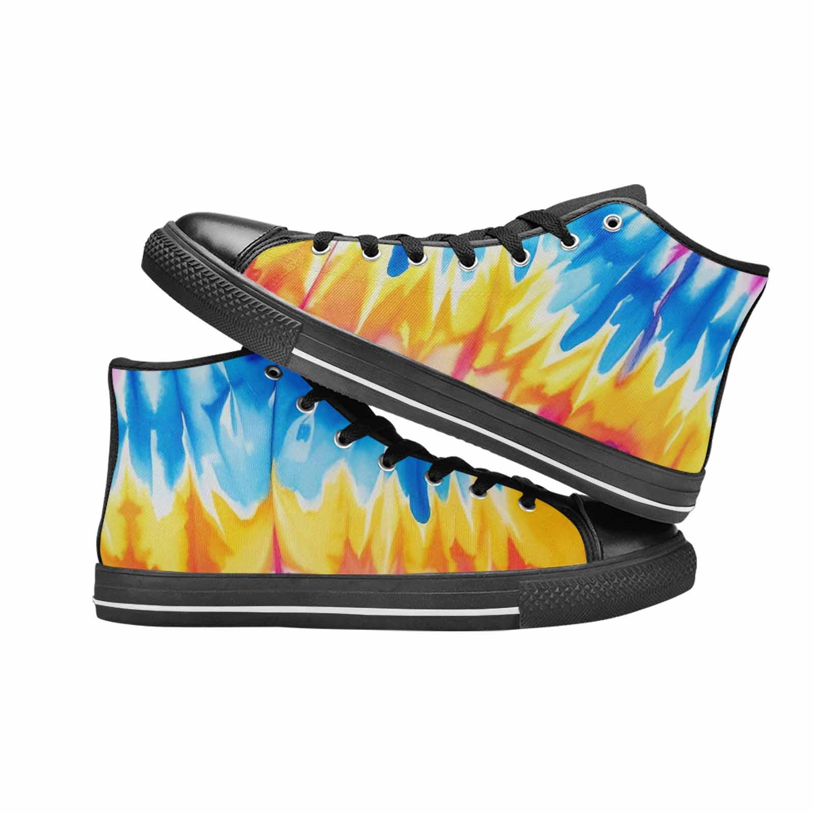 MEN'S Tie Dye Drip High Top Canvas Aesthetic Shoes