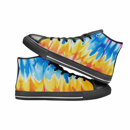 MEN'S Tie Dye Drip High Top Canvas Aesthetic Shoes