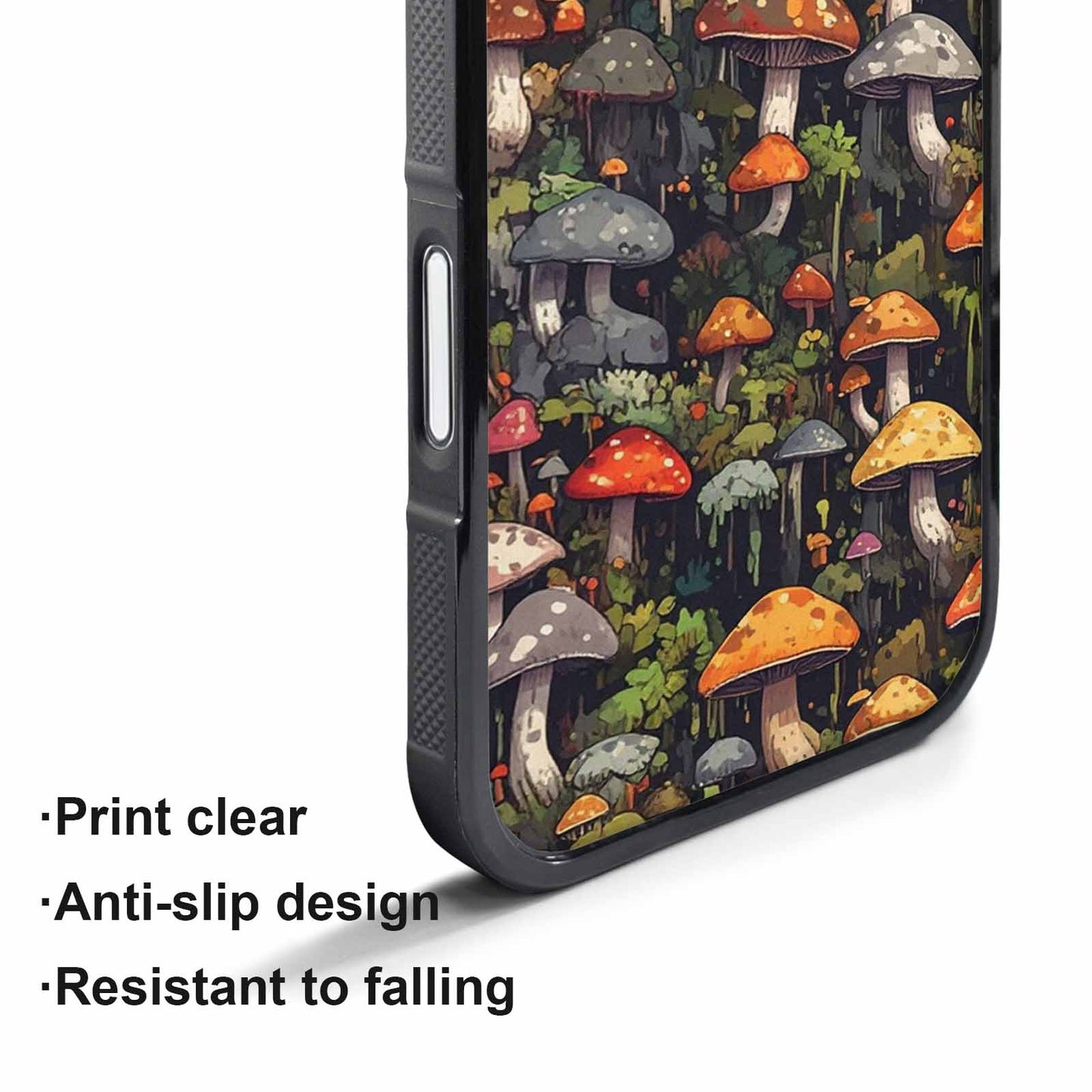iPhone 17 Pro Case — Mushrooms Camomushrooms Patter Fcc Camo, Custom Printed Phone Case