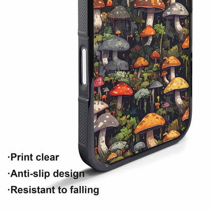 iPhone 17 Pro Case — Mushrooms Camomushrooms Patter Fcc Camo, Custom Printed Phone Case