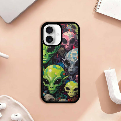 iPhone 17 Case — Aliens Camo Aliens Alien Scifi, Custom Print Case Cover