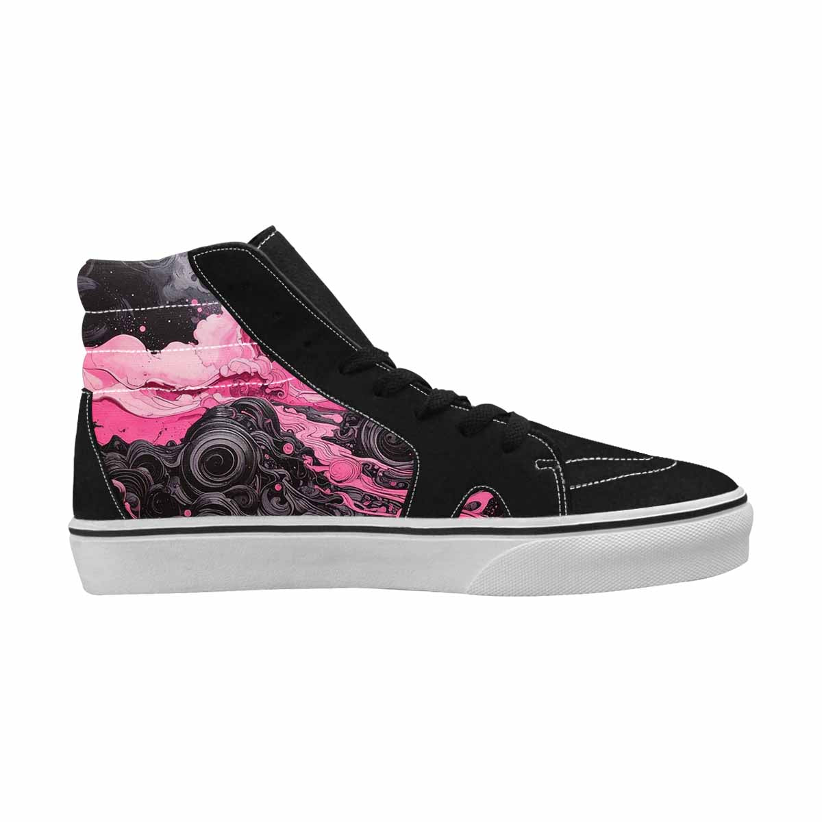MEN'S Van Gogh Swirl High Top Canvas Dark Academia Sneakers