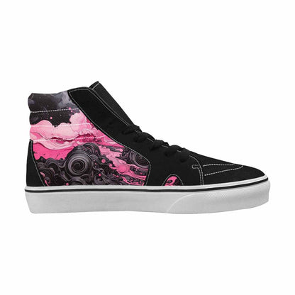 MEN'S Van Gogh Swirl High Top Canvas Dark Academia Sneakers