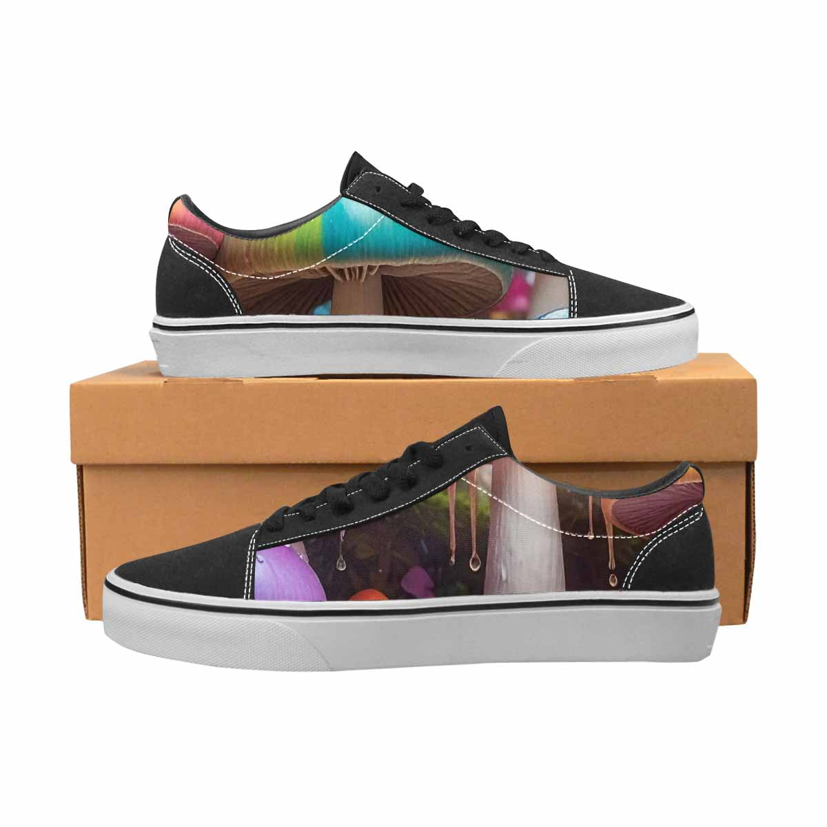 WOMEN'S Overlapping Endlessly No Empty Lace-Up Canvas Cottagecore Custom Sneakers