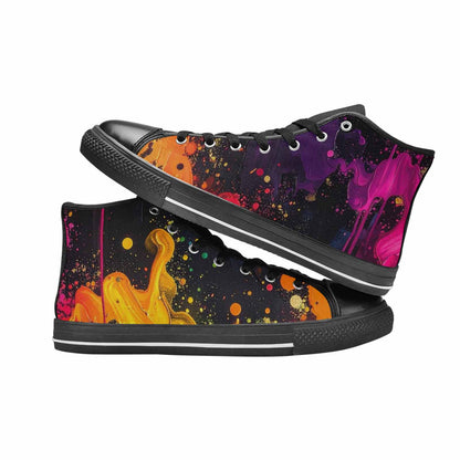 WOMEN'S Paint Splatter High Top Canvas Y2K Shoes