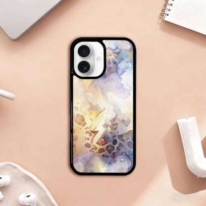 iPhone 17 Case — Glowing Leopard Print Animal Print, Custom Printed Phone Case