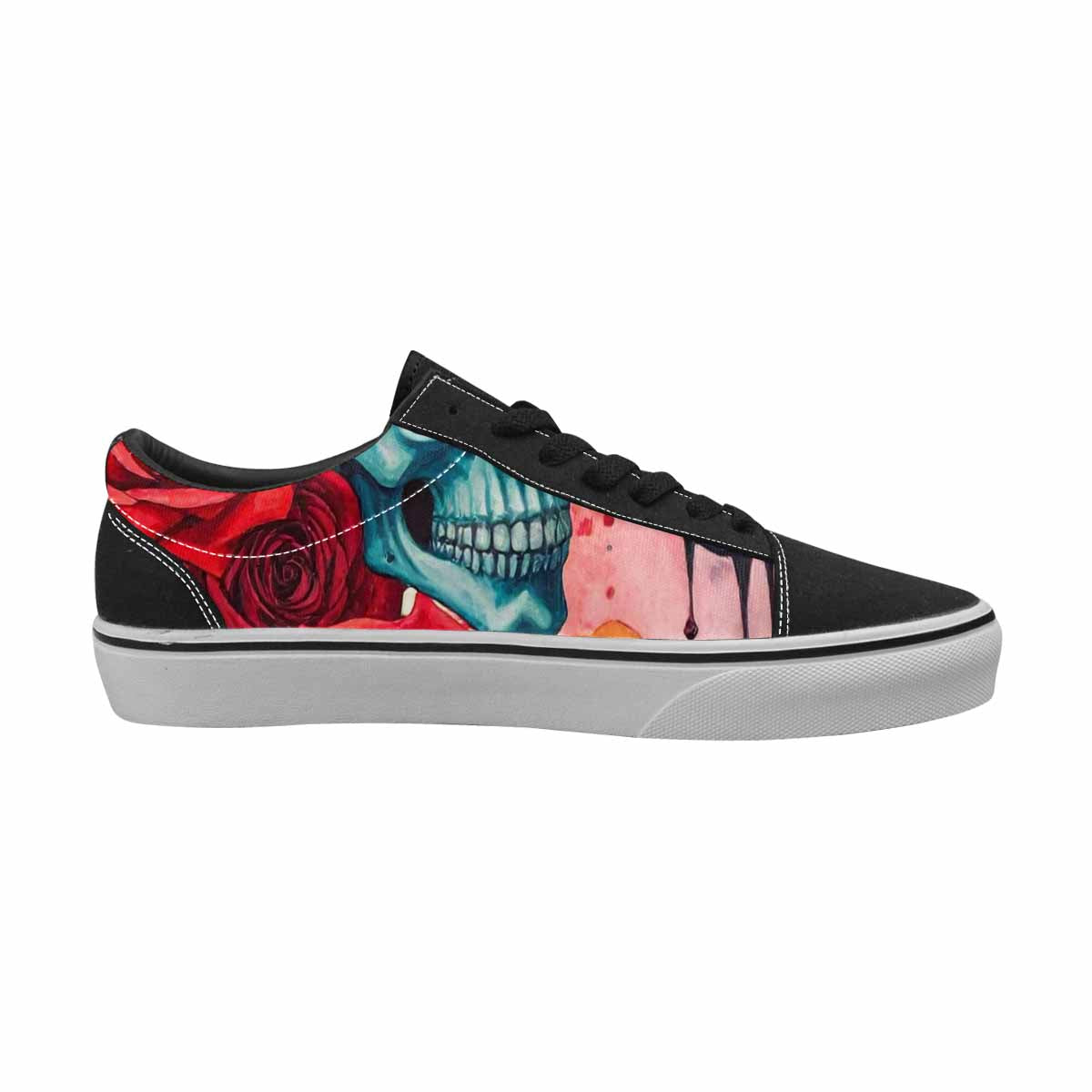 WOMEN'S Skulls Roses Skulls Roses Lace-Up Canvas Y2K Shoes