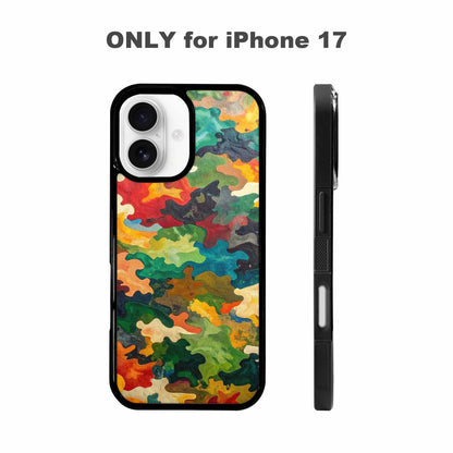 iPhone 17 Case — Camo Patches Full Color Camo, Personalized Phone Case