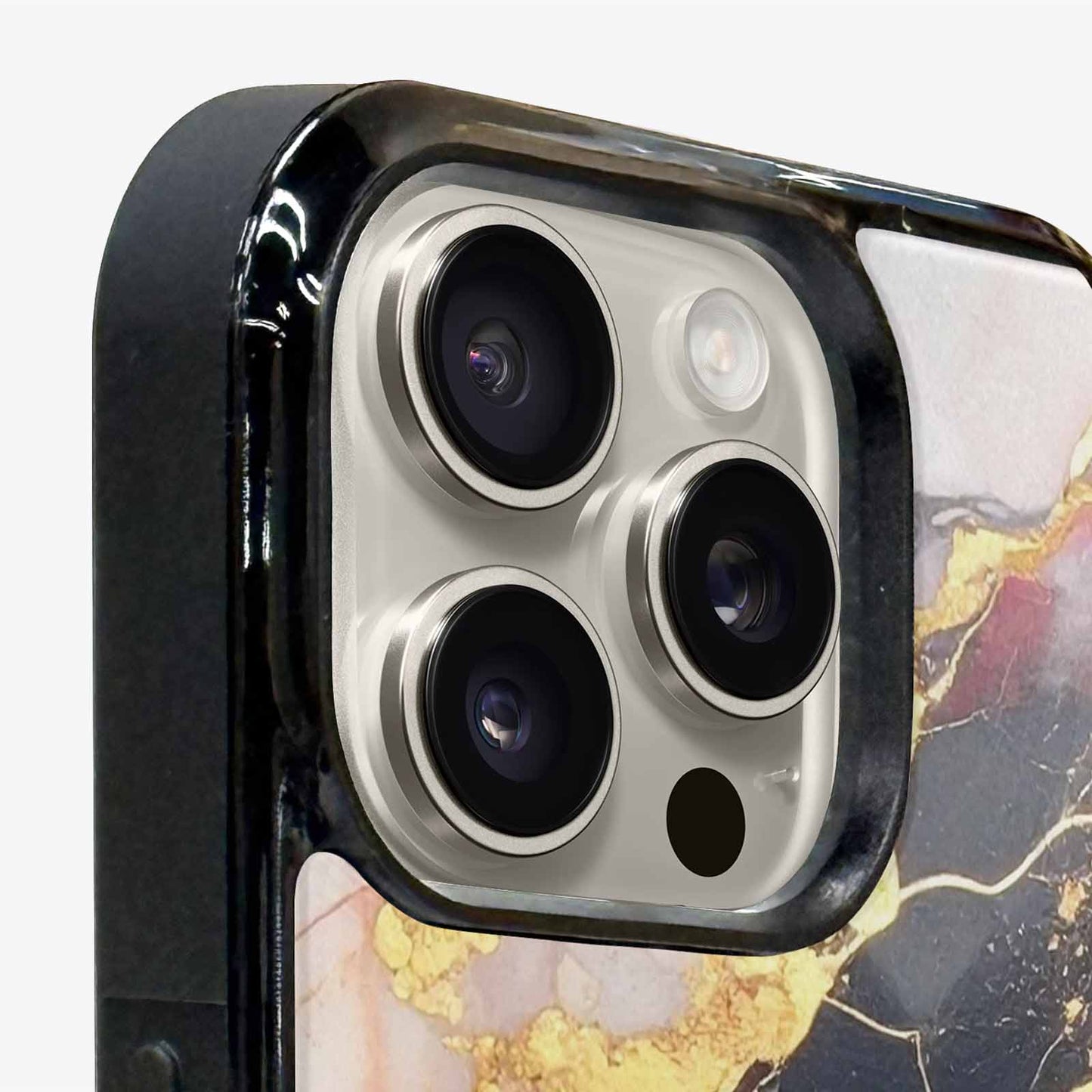 iPhone 15 Pro Max Case — Marble Vein Marble Veins Pattern Hundreds, Custom Phone Case