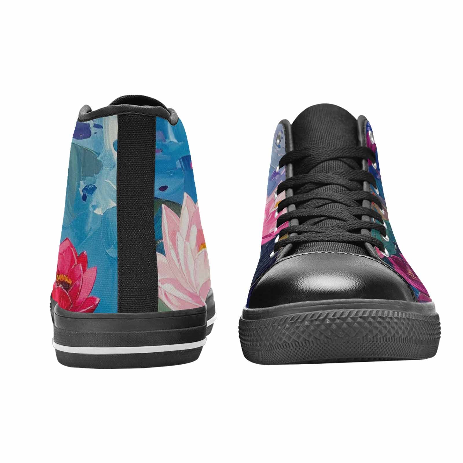 MEN'S Monet-Style Impressionist Water High Top Canvas Surreal Custom Shoes