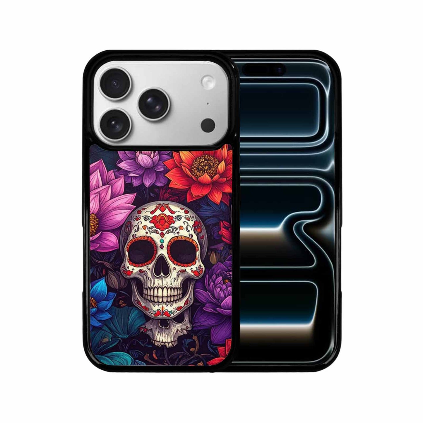 iPhone 17 Pro Case — Lotus Many Hundreds Of Skulls Gothic, Custom Art Phone Cover