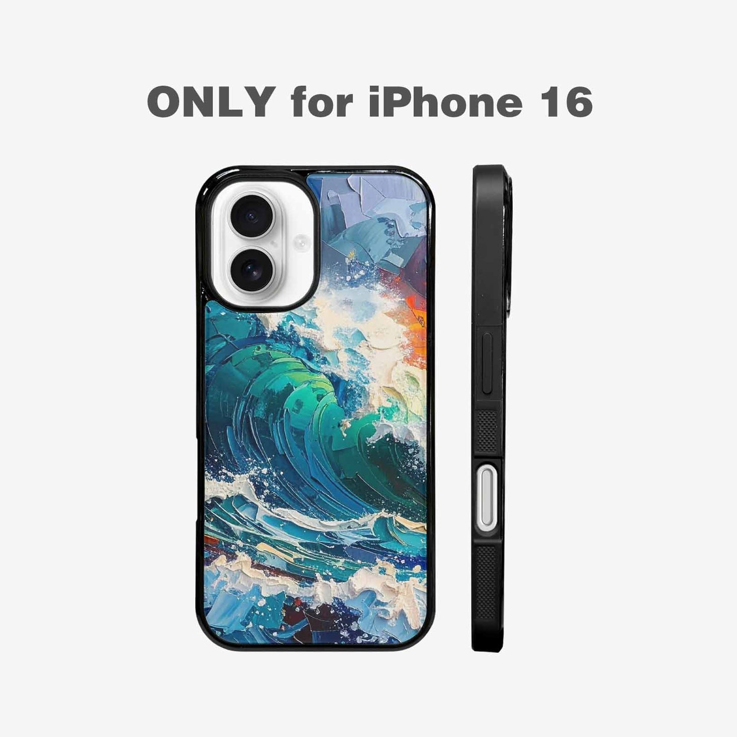 iPhone 16 Case — Wave Crest Splash Wave Crest Splash, Custom Print Case Cover