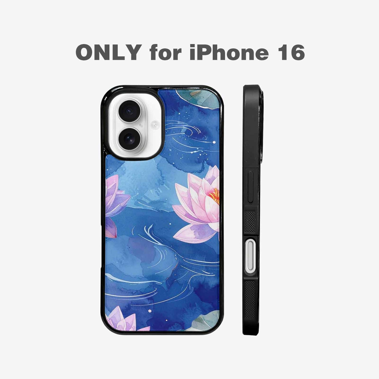 iPhone 16 Case — Water Lilies Impressionist, Custom Made Phone Cover