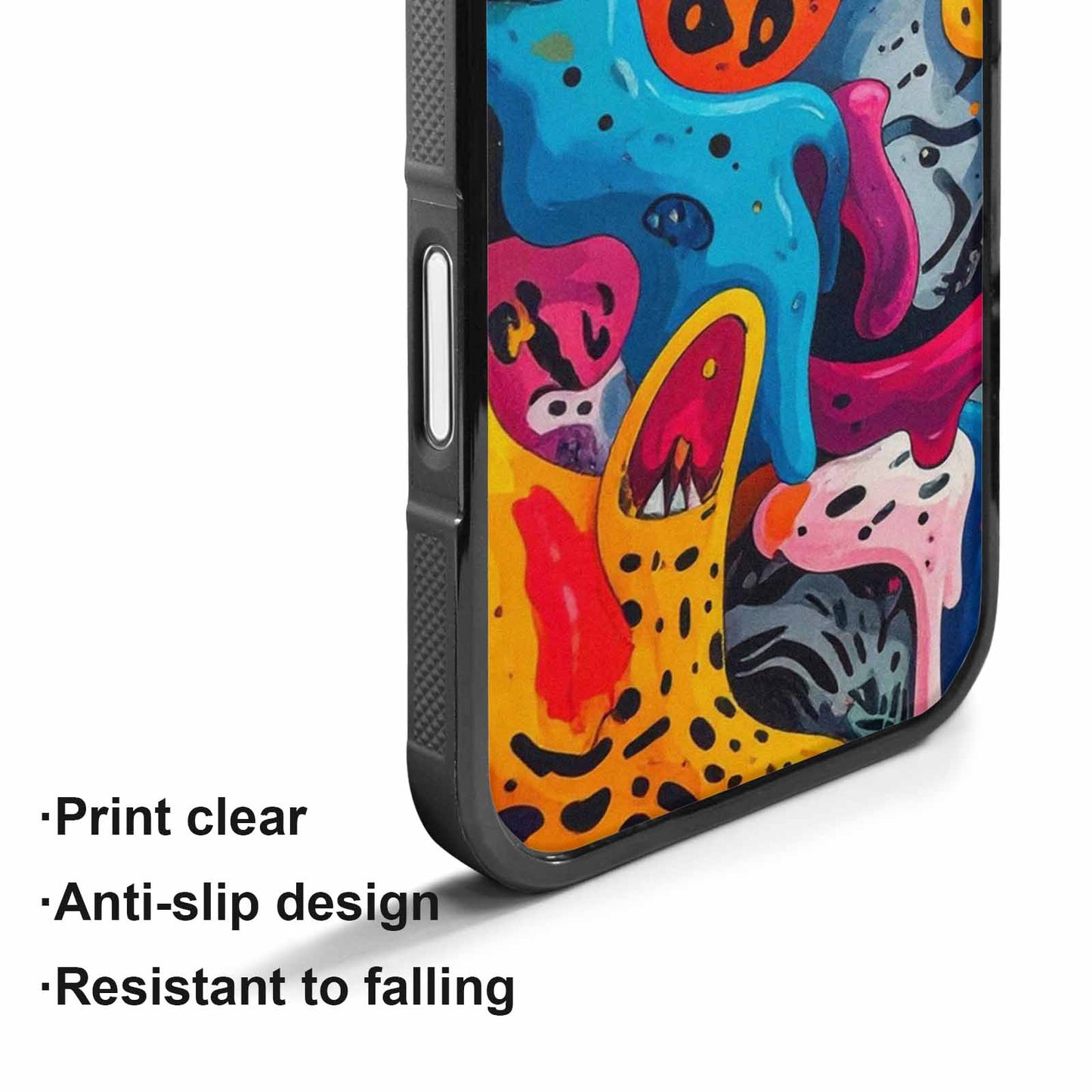 iPhone 17 Case — Melting Aliens Pattern Alien Scifi, Custom Art Phone Cover