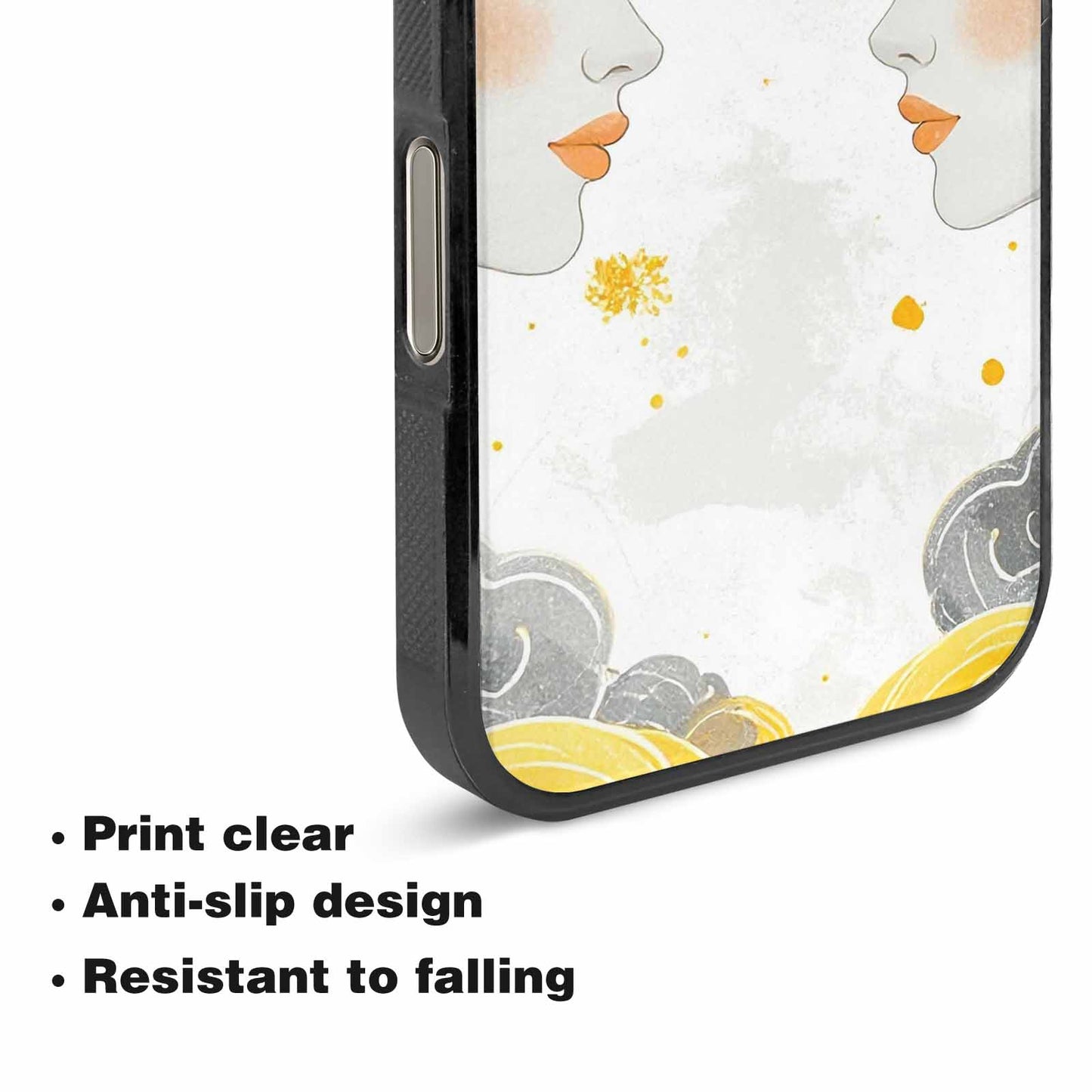 iPhone 16 Pro Case — Gemini Twins Zodiac Pattern Seamless Repeat, Unique Phone Case Design