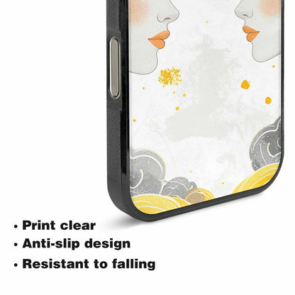 iPhone 16 Pro Case — Gemini Twins Zodiac Pattern Seamless Repeat, Unique Phone Case Design