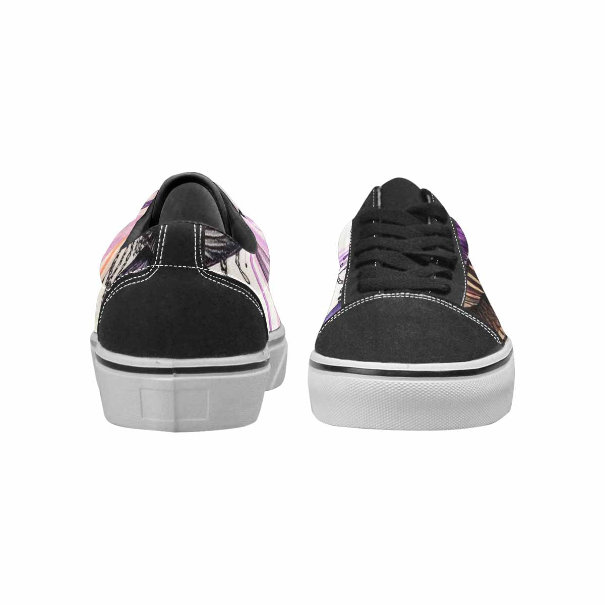 WOMEN'S Rainbow Drip Mushrooms Lace-Up Canvas Vivid Sneakers