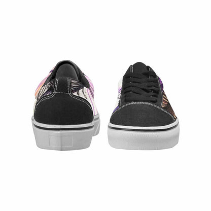 WOMEN'S Rainbow Drip Mushrooms Lace-Up Canvas Vivid Sneakers