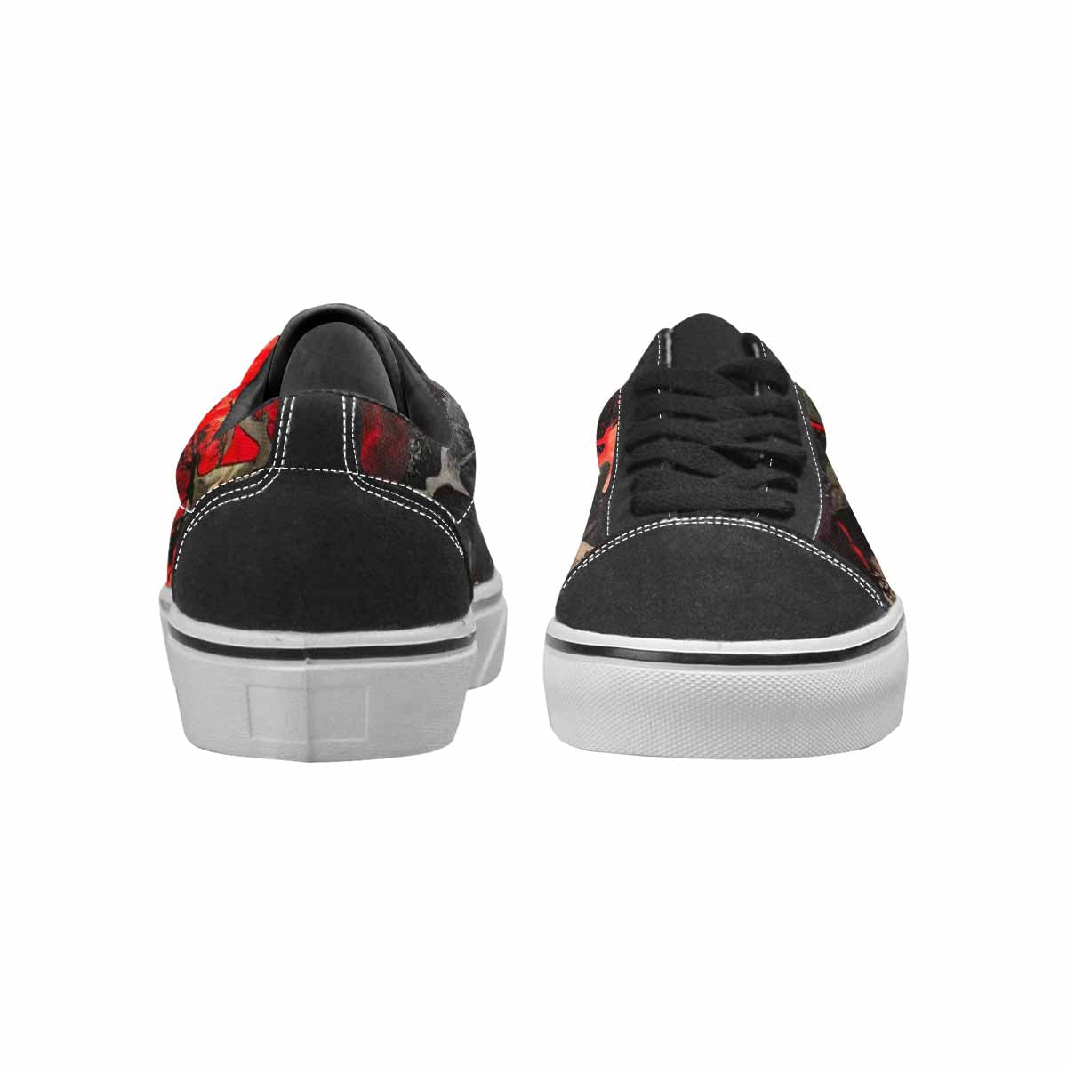 WOMEN'S Camo Patches Lace-Up Canvas Kaleidoscope Sneakers