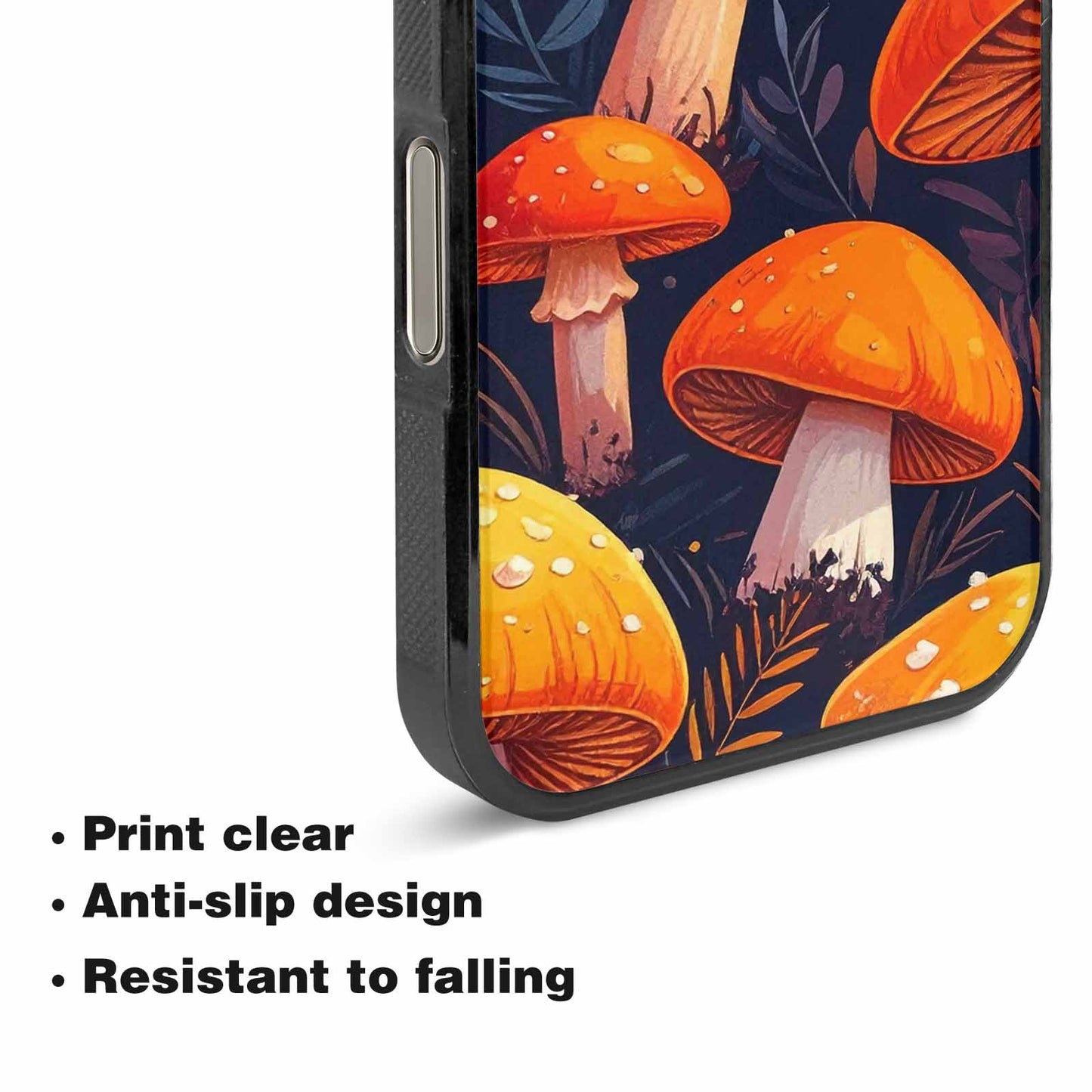 iPhone 16 Pro Case — Bold Autumn Mushroom Bold Autumn Mushroom, Custom Made Phone Cover