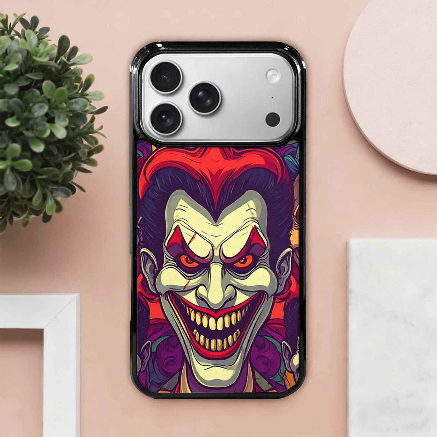 iPhone 17 Pro Max Case — Evil Circus Heads Faces Cartoon Cute, Custom Printed Phone Case