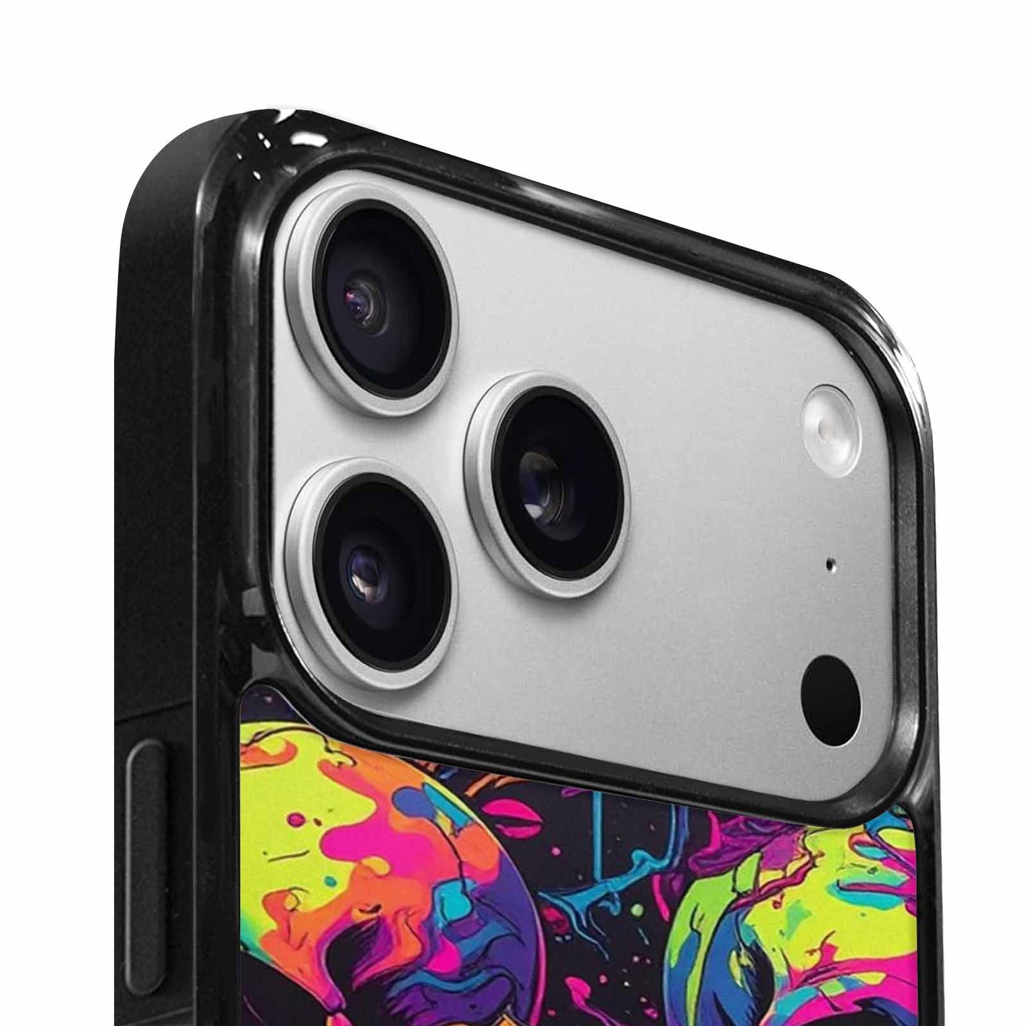 iPhone 17 Pro Case — Of Skulls Digital Camo Drip Gothic, Custom Printed Phone Case