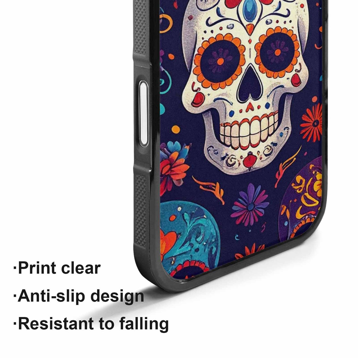 iPhone 17 Case — Day Dead Sugar Skull Gothic Skulls, Custom Printed Phone Case