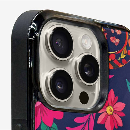 iPhone 16 Pro Max Case — Floral Snake Print Custom, Customized Protective Case