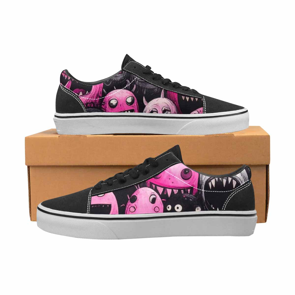 WOMEN'S Monsters (general) Lace-Up Canvas Dreamlike Custom Shoes
