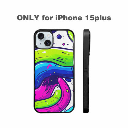 iPhone 15 Plus Case — Acid Wash Cartoon, Custom Print Case Cover