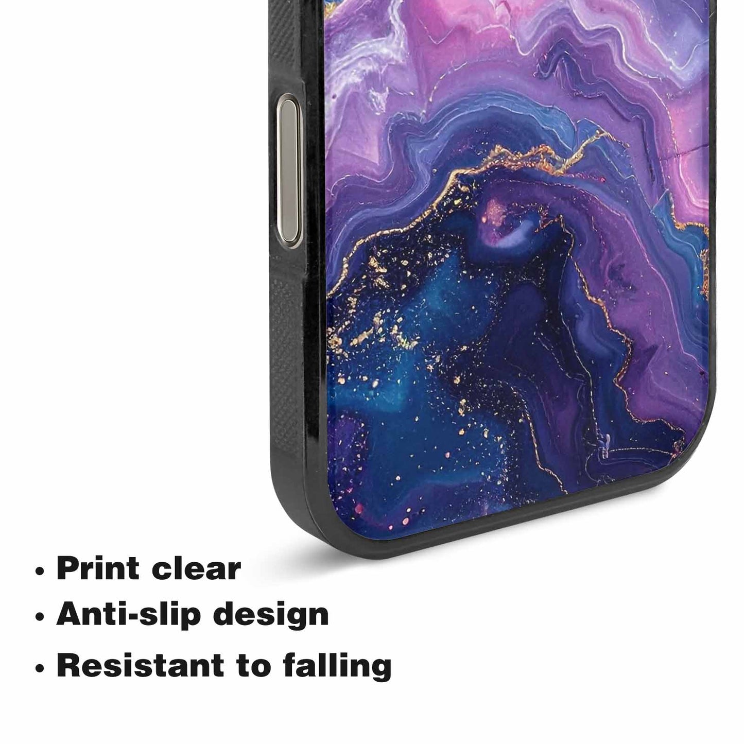 iPhone 16 Pro Case — Marble Galaxy, Unique Phone Case Design