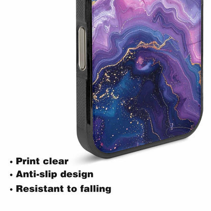 iPhone 16 Pro Case — Marble Galaxy, Unique Phone Case Design