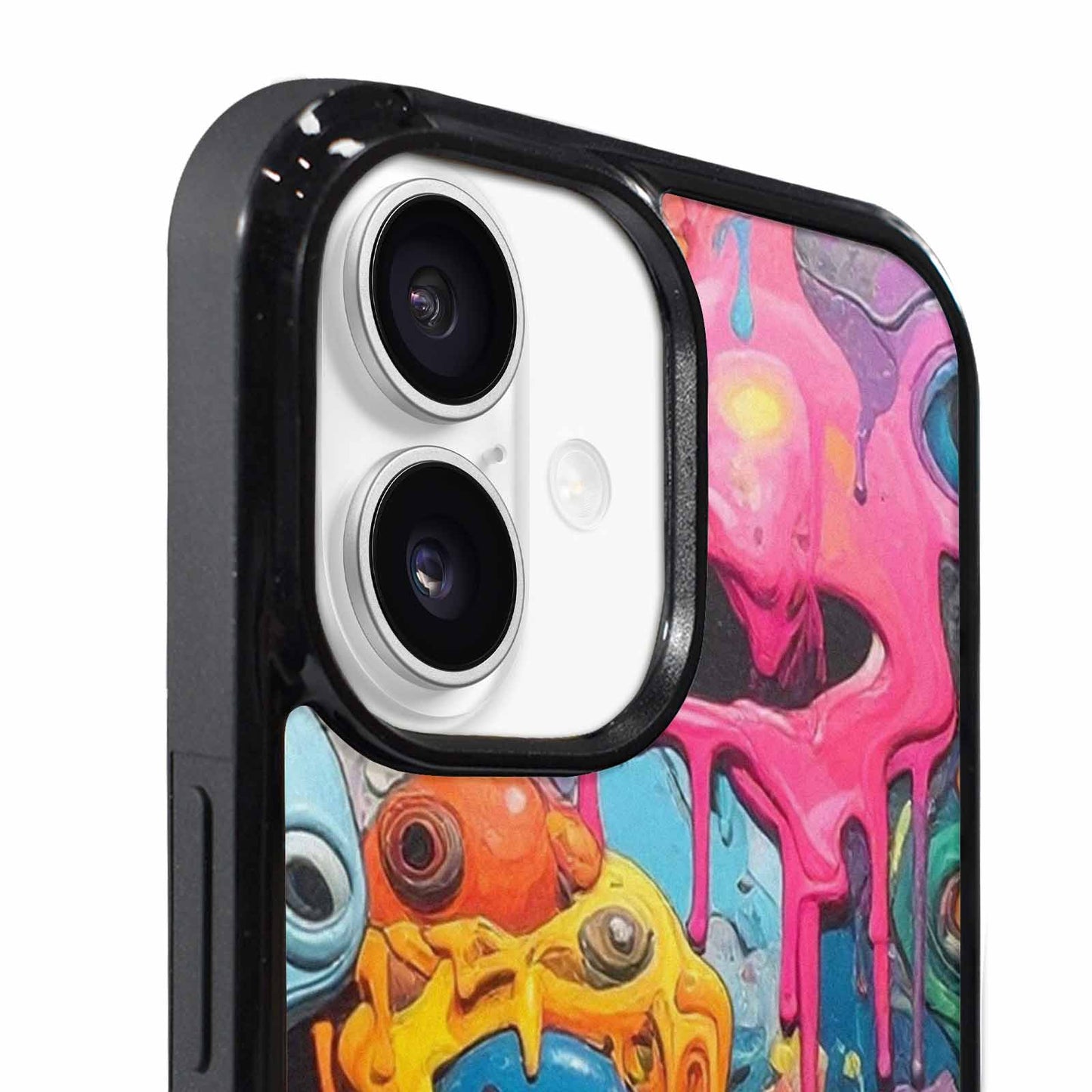 iPhone 17 Case — Aliens Camomelting Aliens Patt Alien Scifi, Custom Print Case Cover