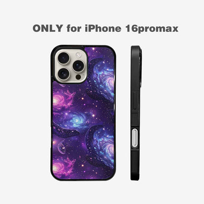 iPhone 16 Pro Max Case — Galaxy Snake Print Custom, Custom Printed Phone Case