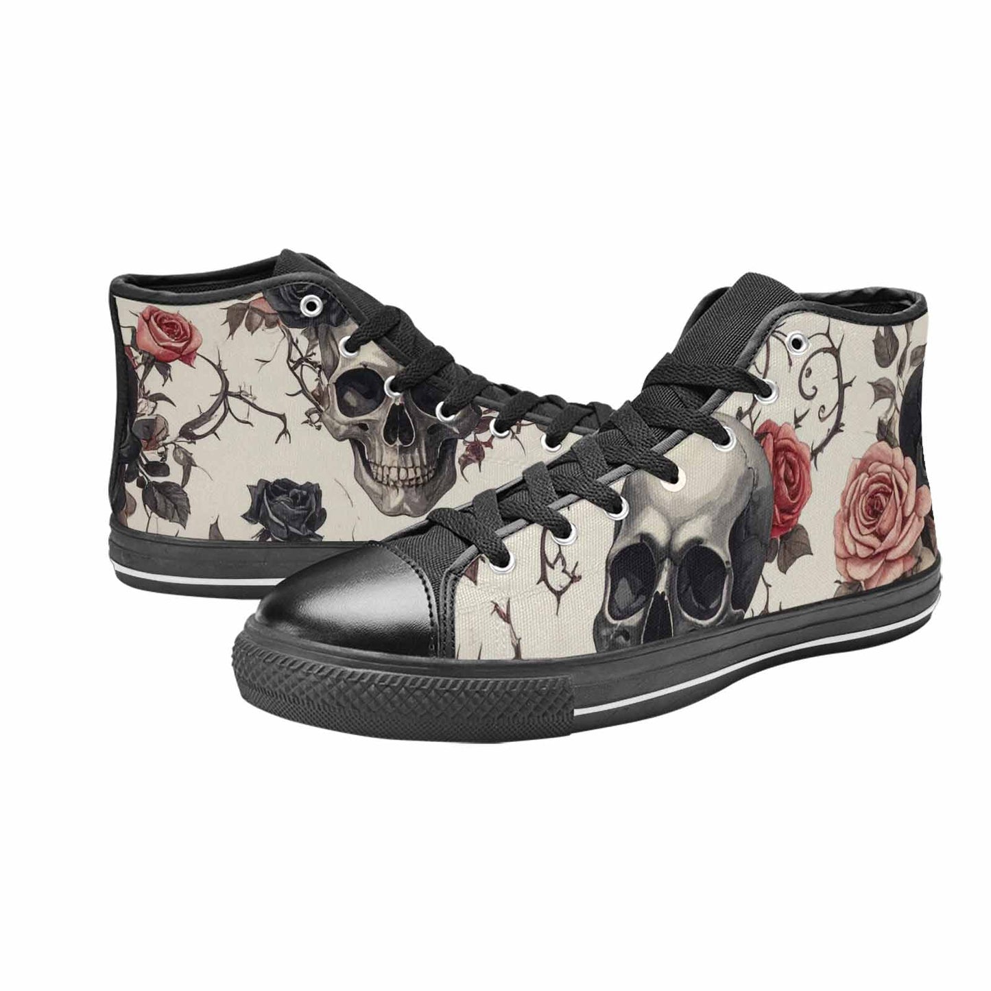 MEN'S Skulls - Roses High Top Canvas Surreal Shoes