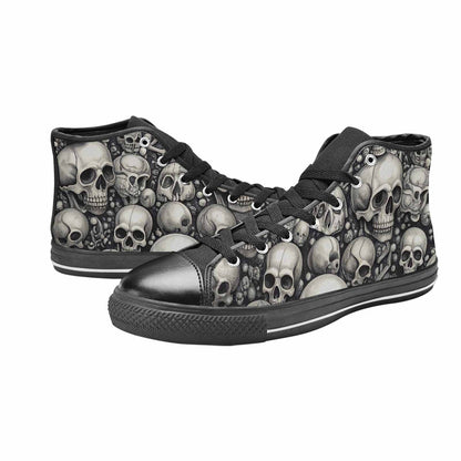 MEN'S Skulls - Classic High Top Canvas Aesthetic Custom Shoes