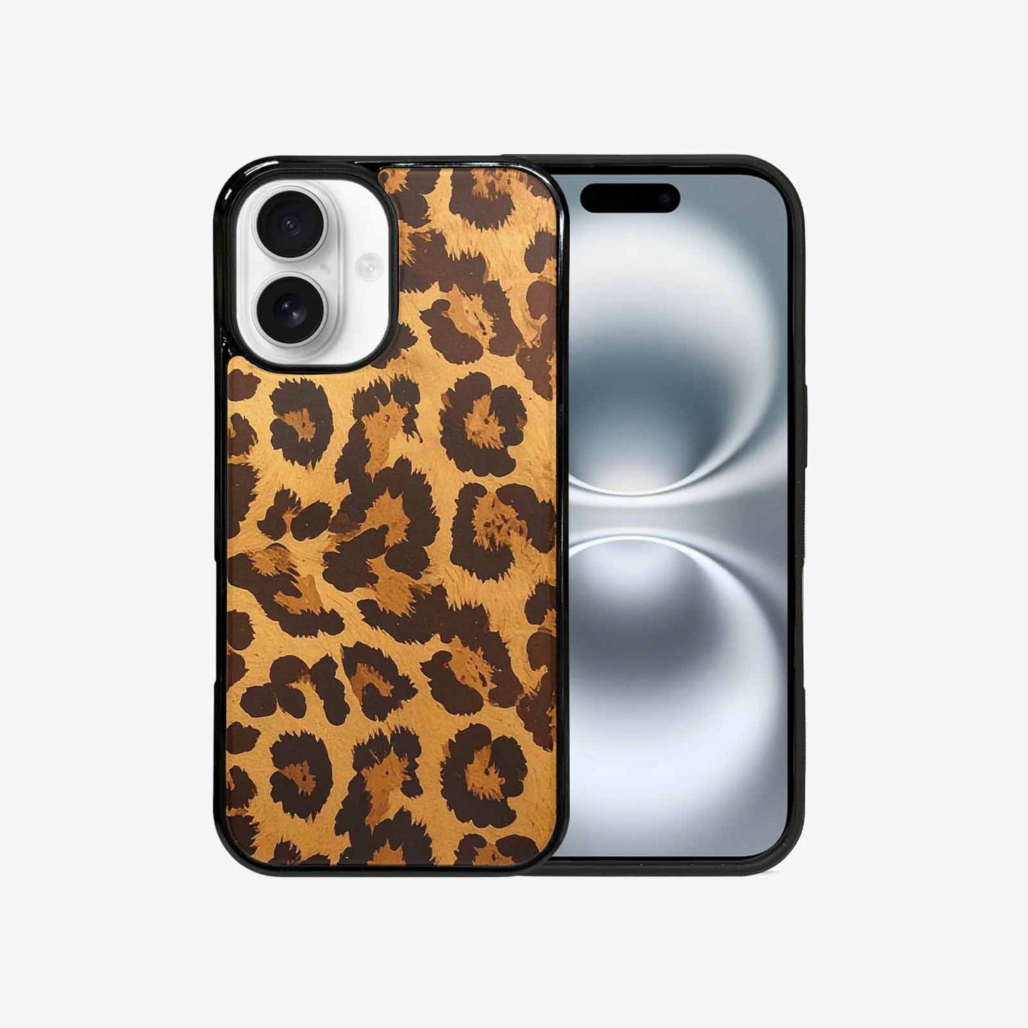 iPhone 16 Case — Classic Leopard Print Warm Golden Tan, Custom Designed Case Cover