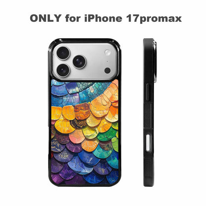 iPhone 17 Pro Max Case — Reptile Scale Full Color Original Art, Unique Phone Case Design