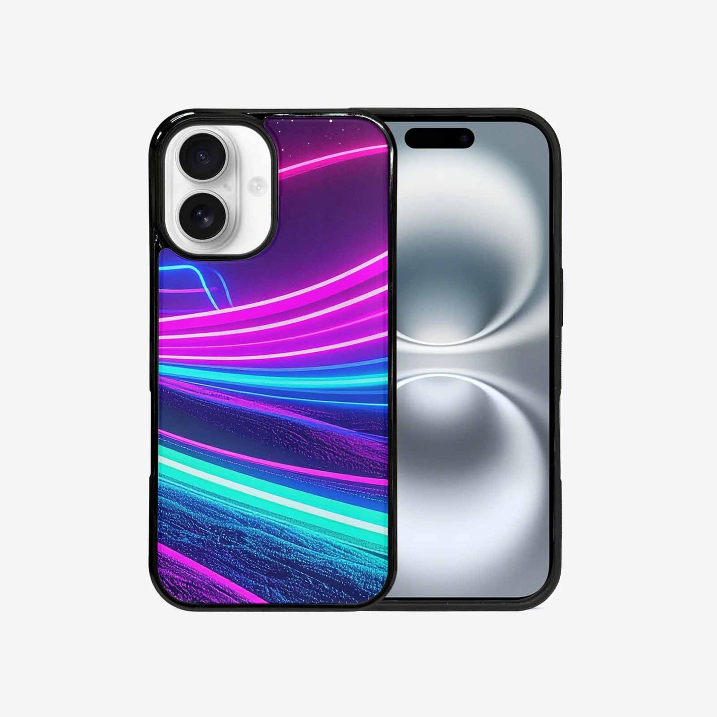 iPhone 16 Case — 80s Neon Cartoon Custom, Custom Print Case Cover