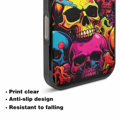 iPhone 16 Pro Case — 1000s Of Skulls Digital Camo Drip, Original Design Phone Case