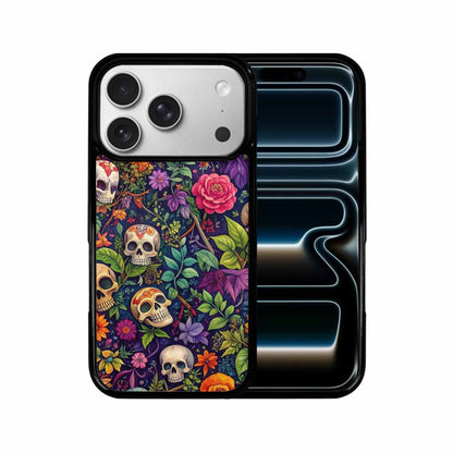 iPhone 17 Pro Case — Skulls Botanicalskulls Pattern Owv Gothic Skulls, Custom Art Phone Cover