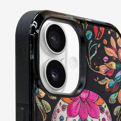 iPhone 16 Plus Case — Colorful Dia De Los Muertos Sugar, Unique Phone Case Design