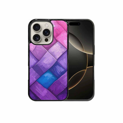 iPhone 16 Pro Case — Bisexual Flag Color Theme Small Rainbow, Custom Print Case Cover