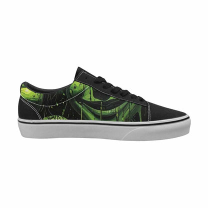 WOMEN'S Melting Moon Smiley Lace-Up Canvas Dark Academia Custom Sneakers