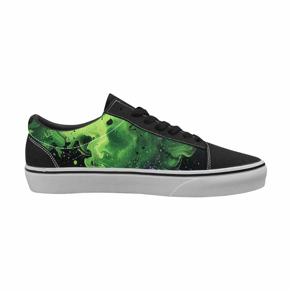 WOMEN'S Galaxy Nebula Lace-Up Canvas Neon Fantasy Custom Shoes