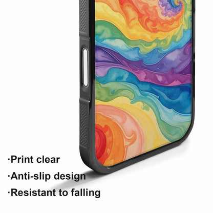 iPhone 17 Case — Tie Dye Swirls Tie Dye Tie, Custom Designed Case Cover