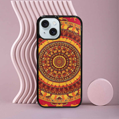 iPhone 15 Case — Mandala Lions Custom, Custom Designed Case Cover